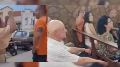 En Brasil, lo cachan con "la otra" en iglesia y se arma zafarrancho