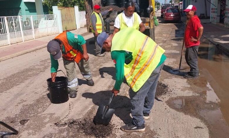 Bachean calles para recibir asistentes a la feria tradicional de Kantunilkin