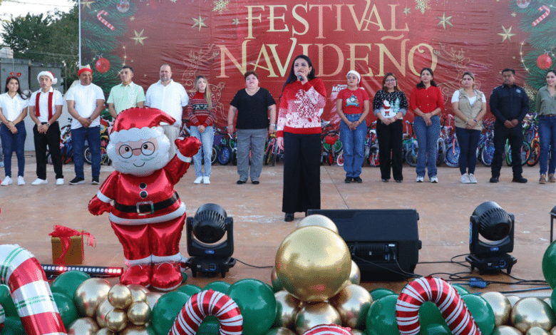 Disfrutaron familias de Leona Vicario gran posada y festival navideño 2024