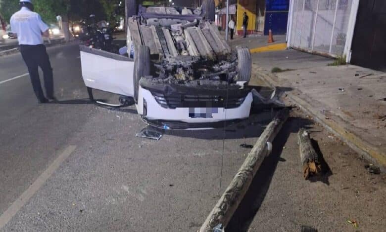 Se incrementan los accidentes viales en Cancún