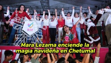 Mara Lezama enciende la magia navideña en Chetumal