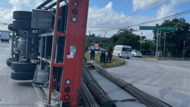 Aparatoso accidente en la Colosio