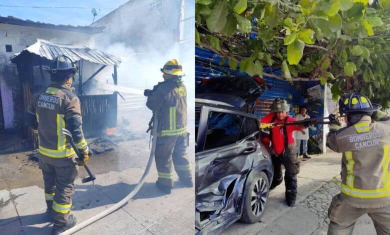 Bomberos de Cancún iniciaron el año muy activo