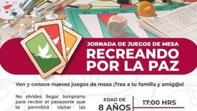 Invitan a la Jornada de Juegos de Mesa "Recreando por la Paz" en Chetumal