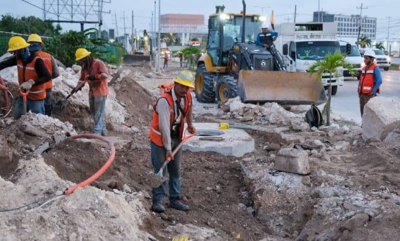 A 20% de concluir instalación de cableado subterráneo en la Colosio de Cancún