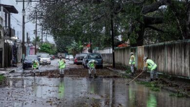 Lluvias de principio de año dejaron encharcamientos en la capital.