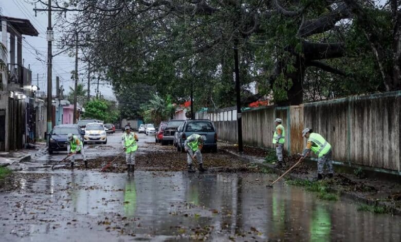 Lluvias de principio de año dejaron encharcamientos en la capital.