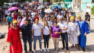 Diego Castañón y los Reyes Magos celebran en grande a la niñez de Tulum