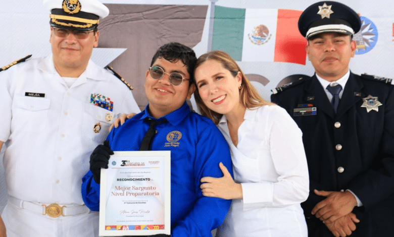 Atenea Gómez fortalece valores cívicos con exitoso Tercer Concurso de Escoltas 2025 en Isla Mujeres