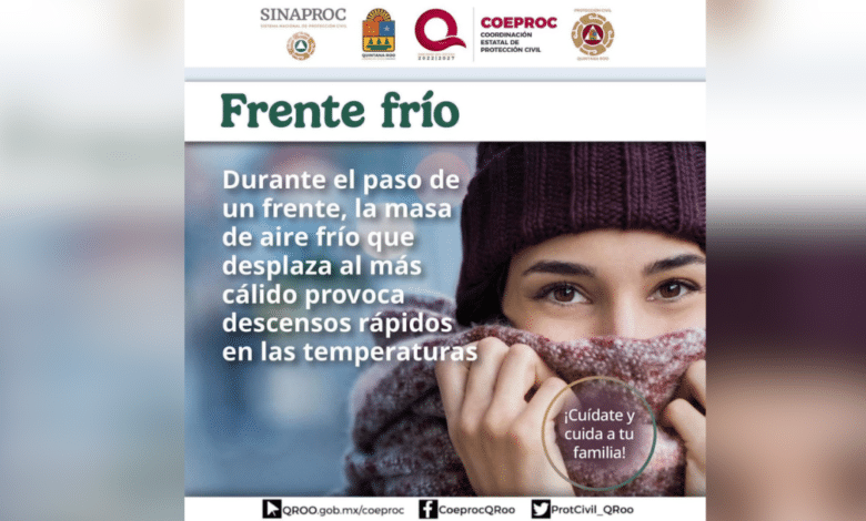 Protección civil exhorta a no bajar la guardia por los frentes fríos