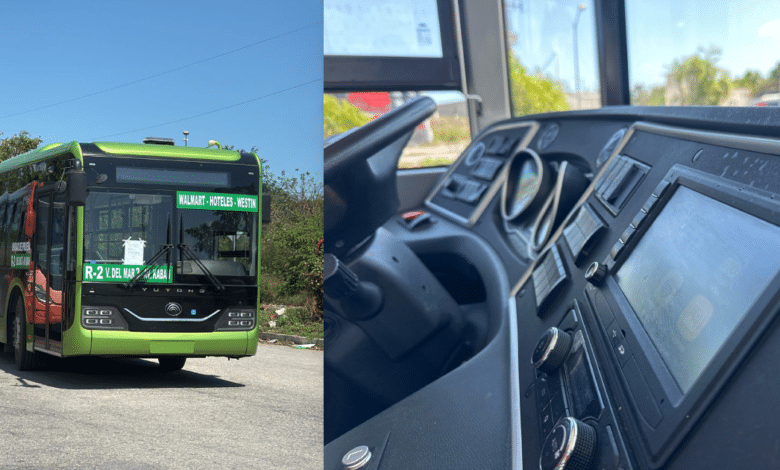 En 15 días circulará en Cancún otro autobús eléctrico