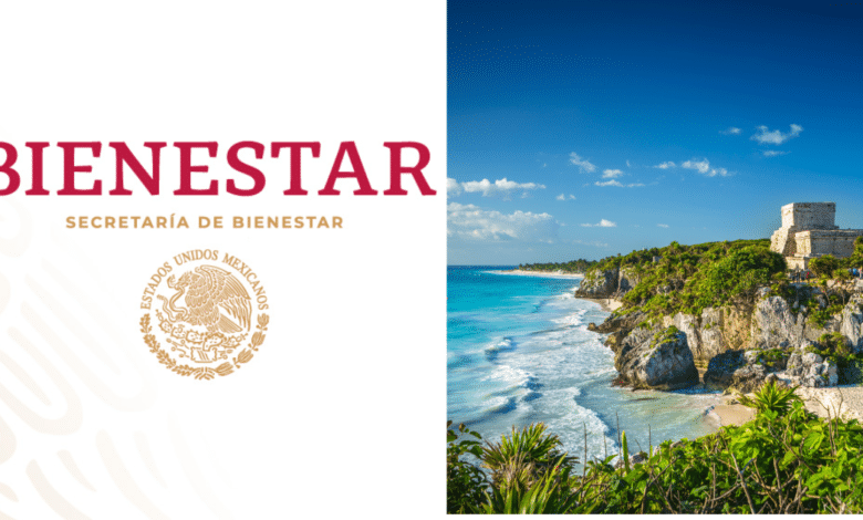 Logo Bienestar e imagen de QuintanaRoo