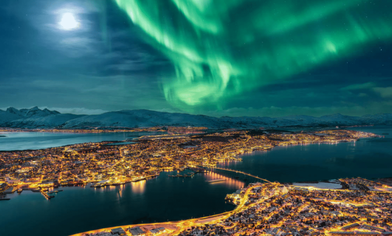 Auroras boreales en Tromso (Foto por National Geographic)