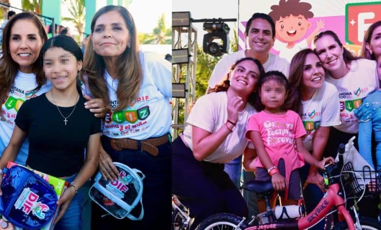 Mara Lezama y Atenea Gómez celebran a la niñez isleña