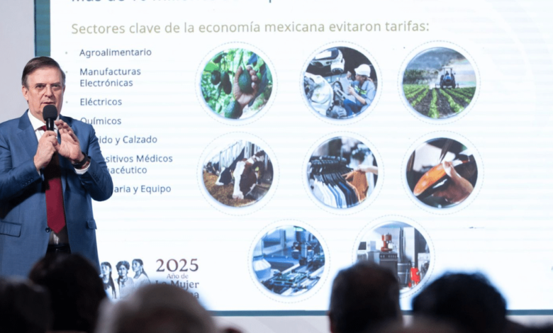 Marcelo Ebrard en la conferencia de hoy 3 de abril