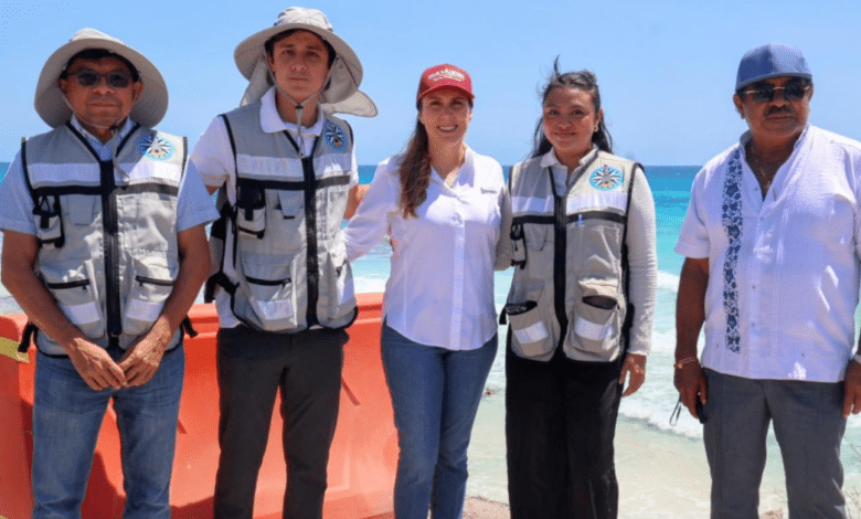 Atenea Gómez Ricalde inicia nueva obra en la carretera perimetral del Mar Caribe en Isla Mujeres