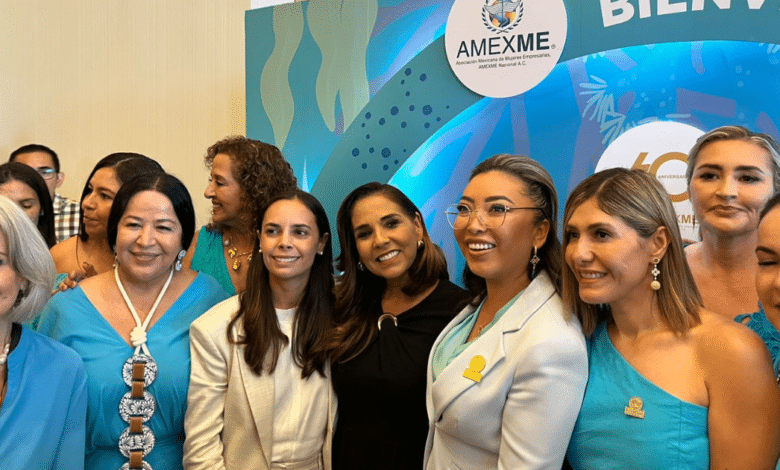 Asociación Nacional de Mujeres celebró este jueves el XXII Congreso Nacional de la Asociación Mexicana de Mujeres Empresarias (AMEXME) siendo la sede para este 2025 Cancun, año en el que celebra 60 años de su fundación.