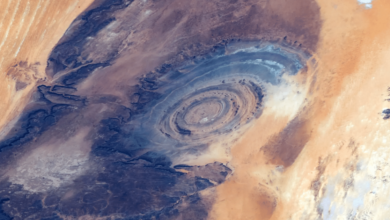 El Ojo del Sahara, la enigmática estructura de Mauritania que se ve desde el espacio