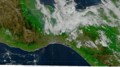 Se esperan lluvias y aumento de temperatura en el sureste mexicano.